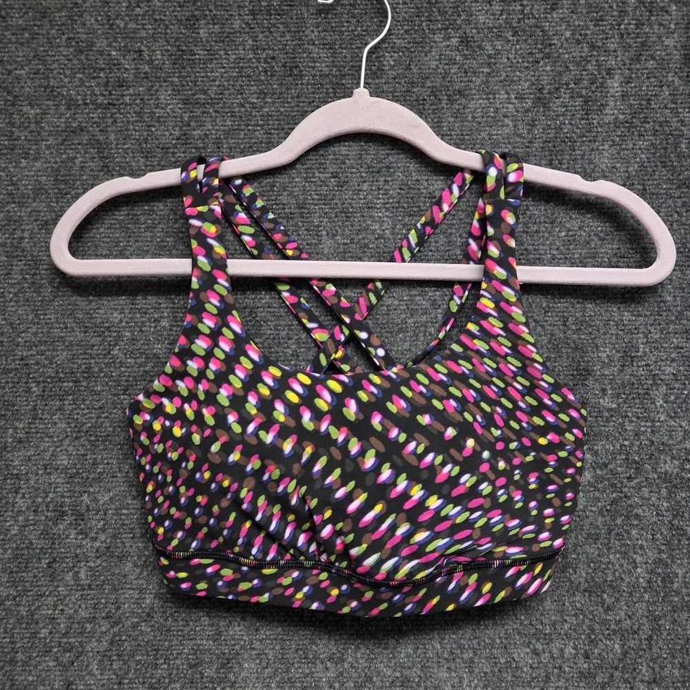 Lululemon Energy Bra Womens 8 Cup Multi Sport Performance Running Racerback Gym